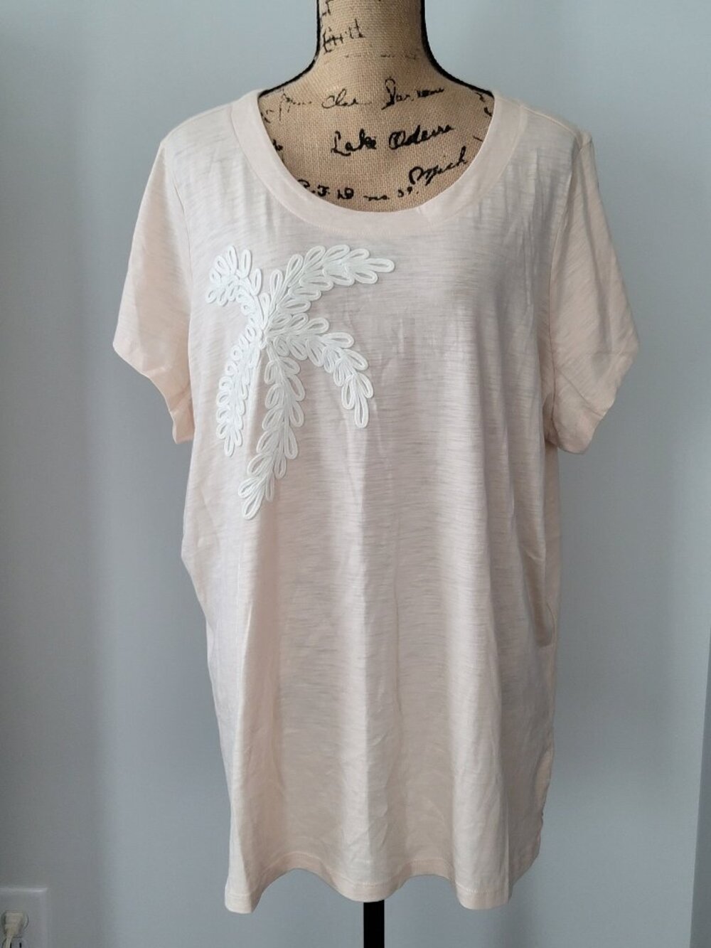 Belle By Kim Gravel Beach Beige / Taupe T-Shirt 2X - Picture 1 of 8